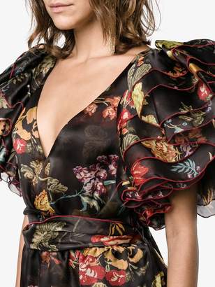 Rosie Assoulin floral print maxi dress