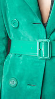 Thumbnail for your product : Burberry Dégradé Suede Trench Coat with Patent Trim