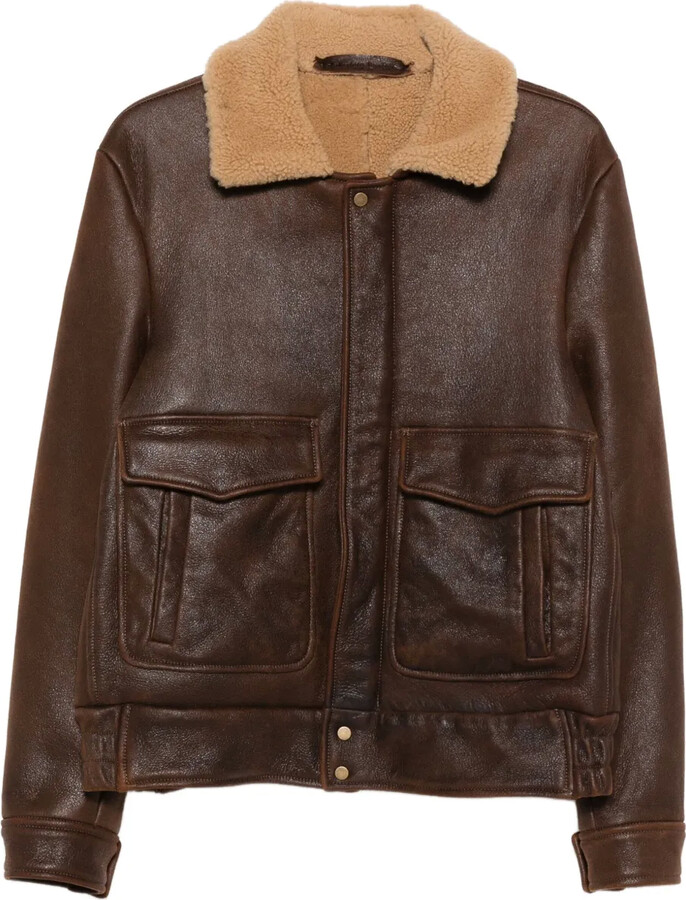 Salvatore Santoro Shearling-Collar Jacket