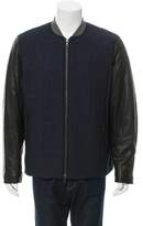 Thumbnail for your product : Vince Wool Leather-Trimmed Jacket w/ Tags