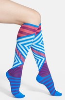 Thumbnail for your product : Hot Sox Mixed Stripe Knee High Socks