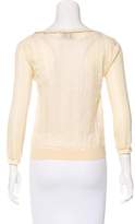 Thumbnail for your product : Prada Open Knit Scoop Neck Sweater