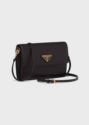 Prada Wallet on Strap Saffiano Leather Small - ShopStyle