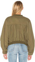 Thumbnail for your product : J.o.a. Oversized Ruffle Trim Bomber