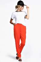 Thumbnail for your product : boohoo Dixie Soft Touch Woven Luxe Jogger