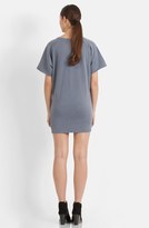 Thumbnail for your product : Maje Zip Shoulder Cotton Sweatshirt Dress