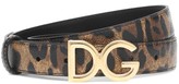 Thumbnail for your product : Dolce & Gabbana leopard-print leather belt
