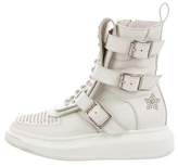 Thumbnail for your product : Alexander McQueen Studded Leather Sneakers