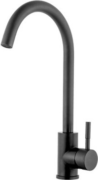 Wrought Studio Matte Black Kitchen Sink Faucet With Single Handle - 304 Stainless Steel Construction 360 Rotatable Spout Rust And Corrosion  Easy Daily Cleaning