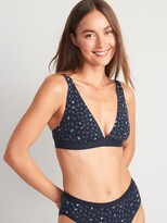 Thumbnail for your product : Old Navy Supima® Cotton-Blend Plunge Bralette Top for Women