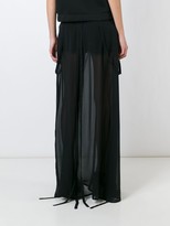 Thumbnail for your product : Ann Demeulemeester Sheer Wide Leg Trousers