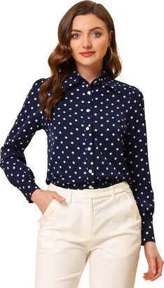 Belle Poque Women's Polka Dots Shirt Tops