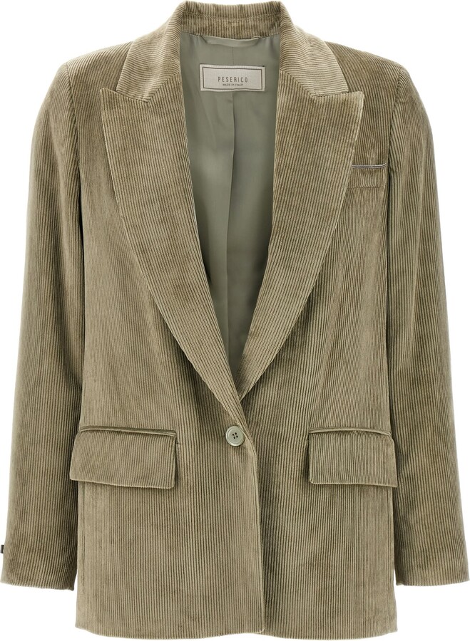 Peserico Ribbed Velvet Blazer