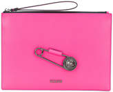 Thumbnail for your product : Versus safety pin clutch