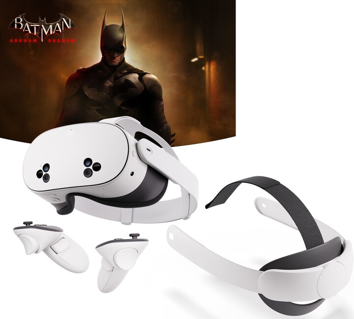 Meta Quest 3S VR & Elite Strap - 256GB Batman Arkham Shadow