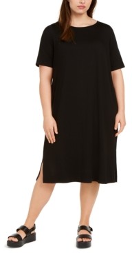 eileen fisher black dress sale