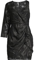 Thumbnail for your product : BCBGMAXAZRIA Asymmetric Metallic Jacquard Dress