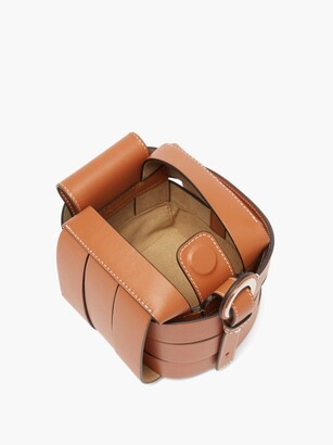 J.W.Anderson Knot Panelled-leather Handbag - Tan