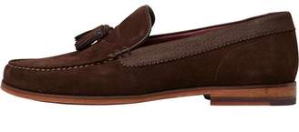 Ted Baker Mens Dougge Suede Shoes Brown