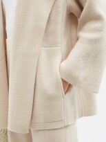 Thumbnail for your product : Allude Hooded Wool-blend Cape Jacket - Ivory