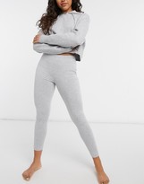 Thumbnail for your product : ASOS DESIGN mix & match jersey pajama legging in gray marl