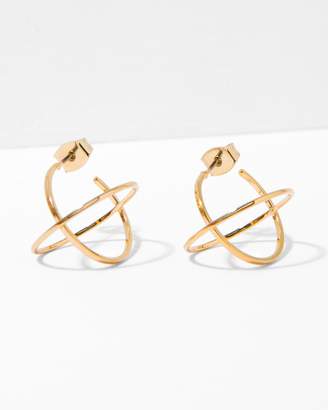 7 For All Mankind Five and Two Titus Earrings in Gold