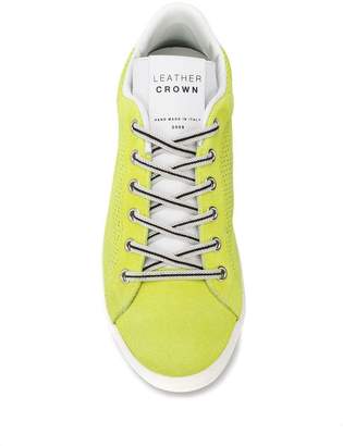 Leather Crown perforated sneakers