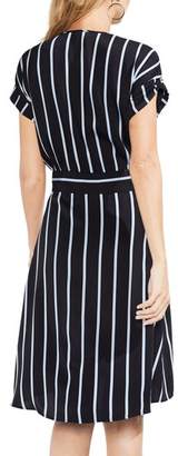 Vince Camuto Theory Stripe Belted Dress