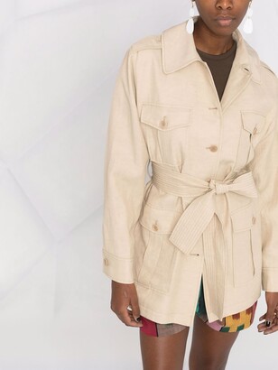 P.A.R.O.S.H. Belted Short Trench Coat