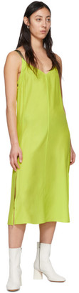 Rag & Bone Green Silk Colette Slip Dress