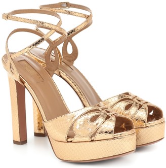 Aquazzura Gardena 120 platform sandals
