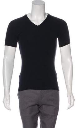 Dolce & Gabbana Knit V-Neck T-Shirt