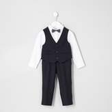 Thumbnail for your product : River Island Mini boys navy suit outfit