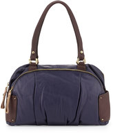 Thumbnail for your product : Oryany Tina Two-Tone Leather Satchel Bag, Eggplant Multi