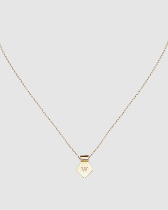 CA Jewellery Women's Gold Necklaces - Letter W Pendant Necklace Gold