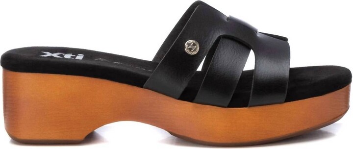 Xti Women's Slip On Platform Sandals In Black