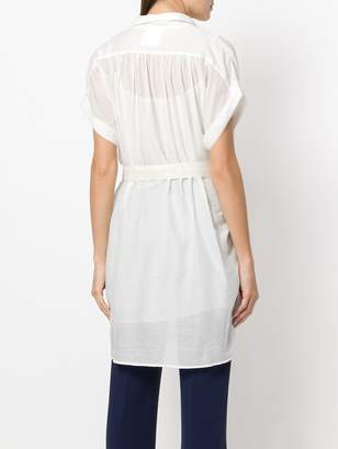 Semi-Couture Semicouture sheer mid-length shirt
