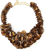 Thumbnail for your product : Nest Brown Mother-of-Pearl Cluster Necklace