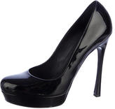 Thumbnail for your product : Yves Saint Laurent 2263 Yves Saint Laurent Patent Platform Pumps