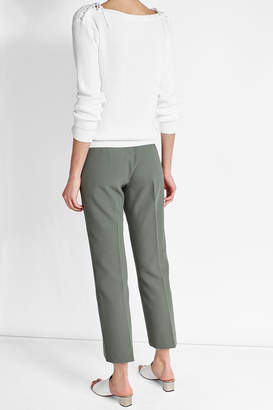 Max Mara Cotton Pullover with Lace-Up Shoulders