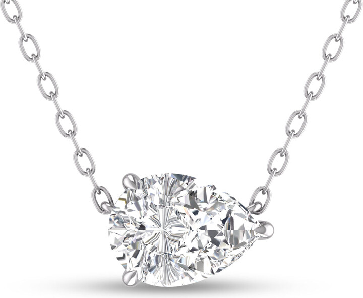 Lab Grown Diamonds Lab Grown 3/4 CTW Floating Pear Shaped Diamond