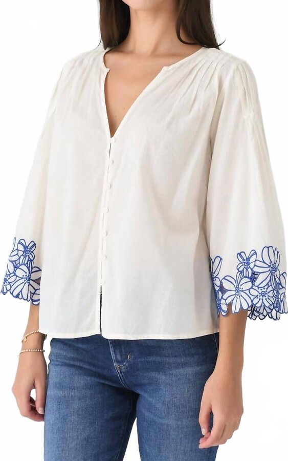 Velvet by Graham & Spencer Blake Top In Blue
