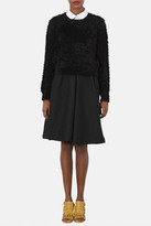 Thumbnail for your product : Topshop Textured Crew Neck Sweater