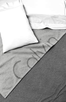 Calvin Klein Home Modern Cotton Collection Cotton & Modal Fitted Sheet