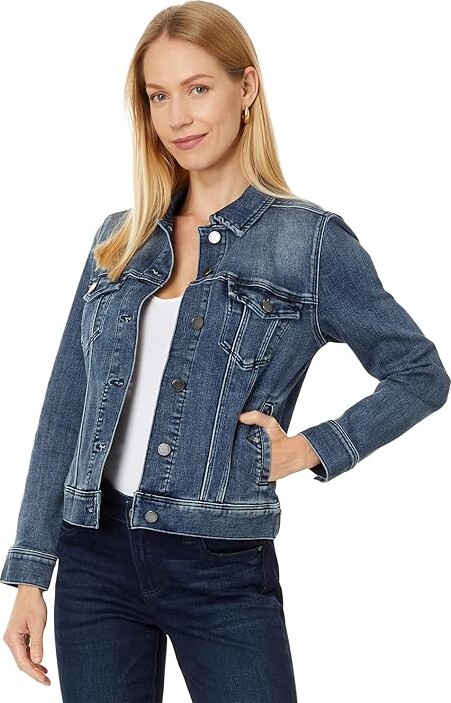 Liverpool Los Angeles Classic Jean Jacket Stretch Denim Women's Jacket Ponderay : XS, Cotton/Elastane/Polyester