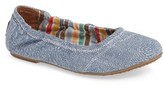 Thumbnail for your product : Toms Girl's Chambray Ballet Flat