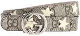 Thumbnail for your product : Gucci Stars Print Faux Leather Belt