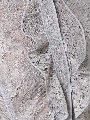 J. Mendel lace ruffle blouse