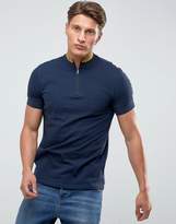 Thumbnail for your product : Kiomi Polo Shirt With High Neck And Arm Stripes