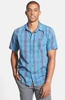 Thumbnail for your product : Ezekiel 'Saltwater' Short Sleeve Plaid Woven Shirt